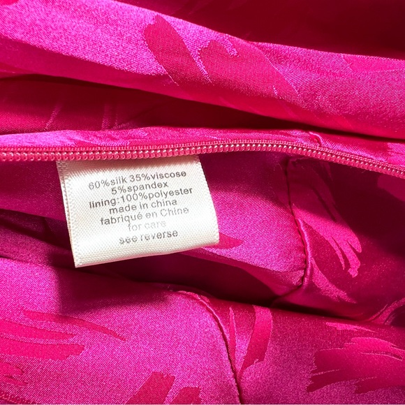 NWT Ronny Kobo Eugenia Jacquard Top Silk Blend Pink Size Small - Picture 8 of 16